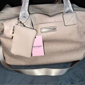 Juicy Couture Beige Travel Duffle Bag